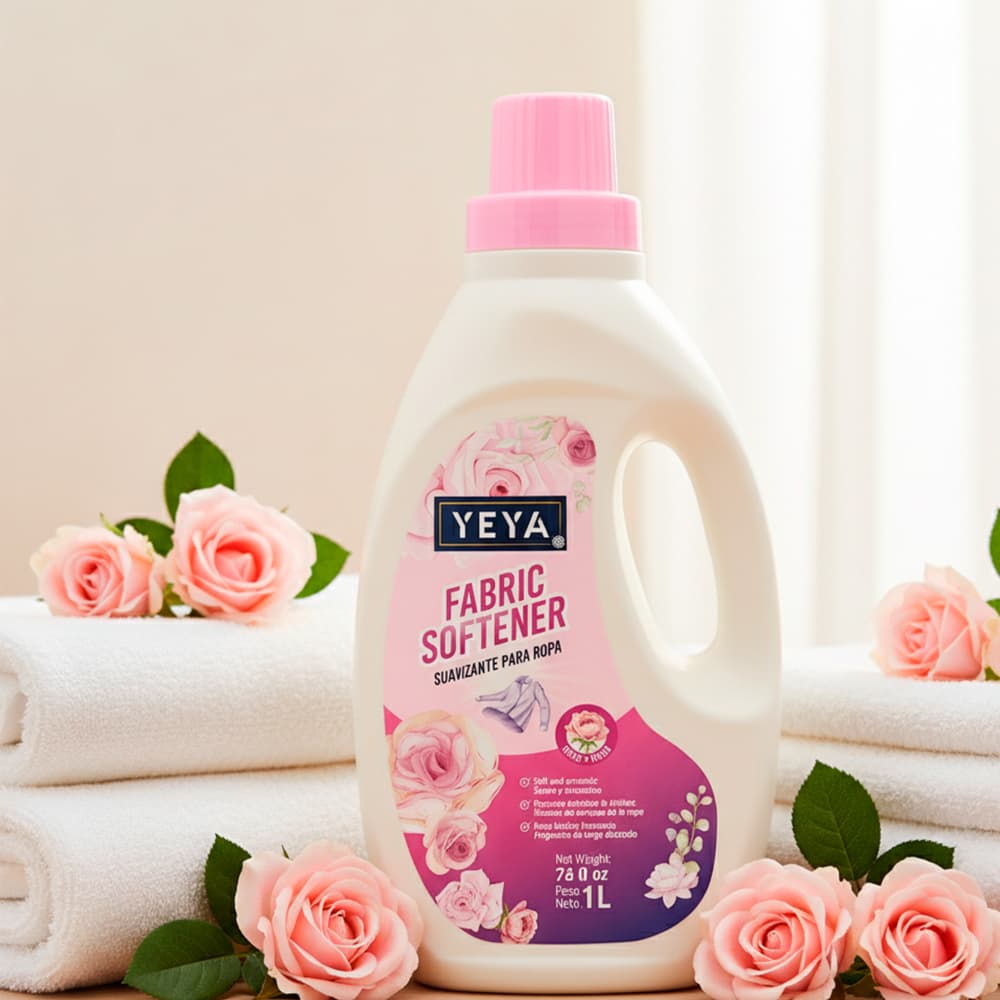 Suavizante para ropa con aroma a rosa YEYA (1 L) - 2