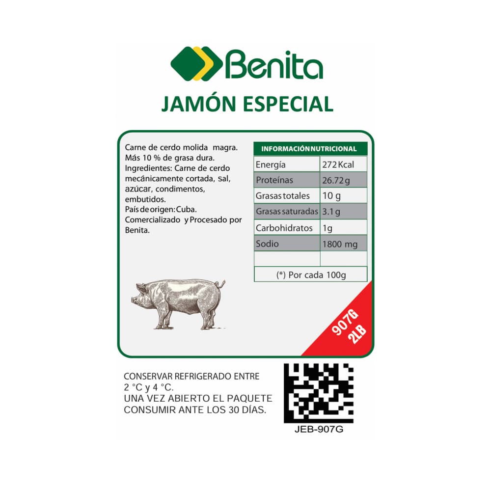 Jamón especial Benita (907 g / 2 lb) - 2