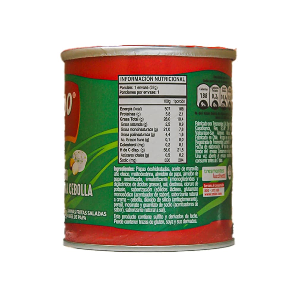 Papas fritas sabor crema cebolla Kryzpo (37 g / 1.3 oz) - 8