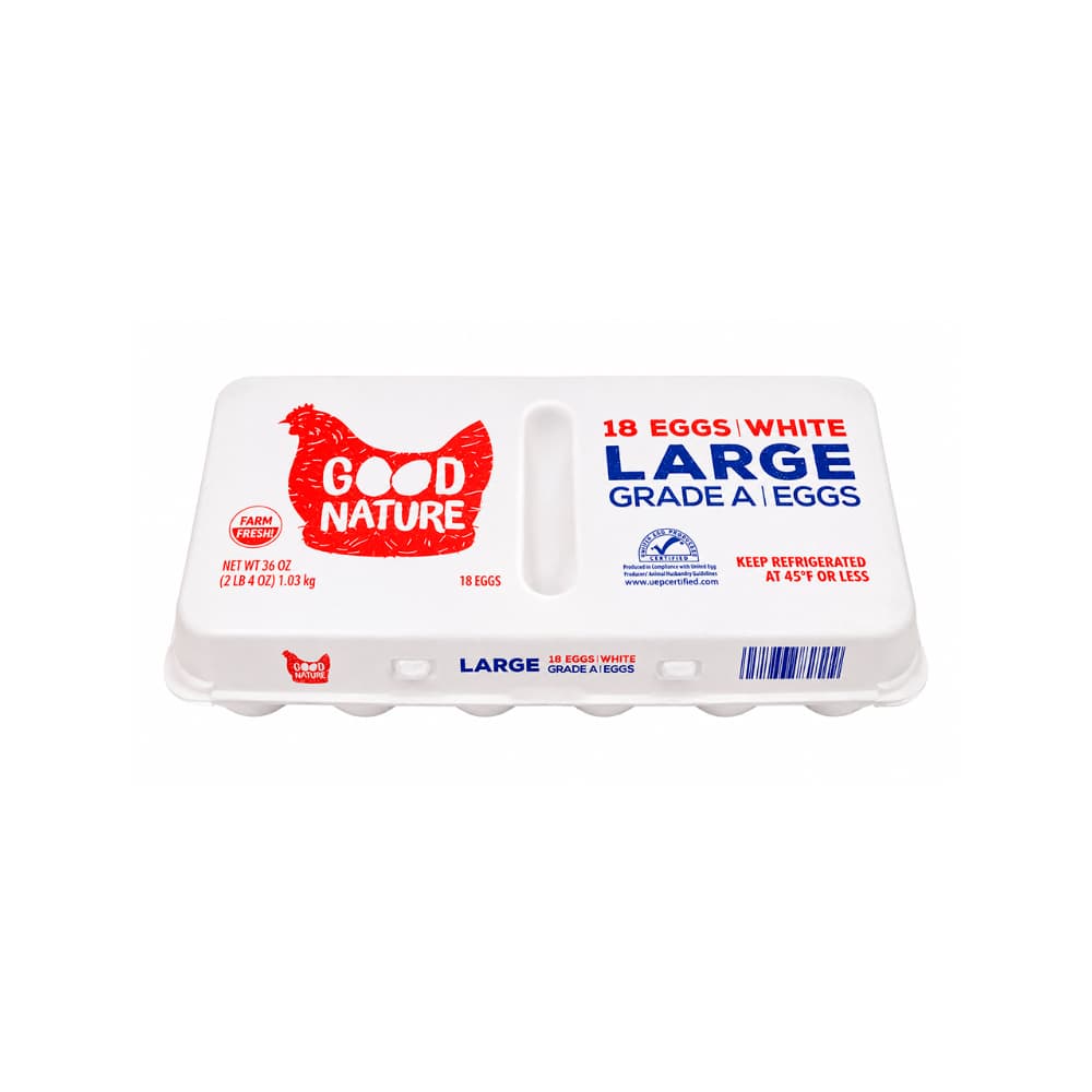 Huevos blancos importados Good Nature (18 U)