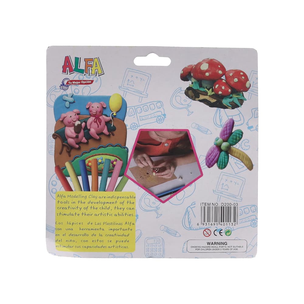 Plastilina de 12 colores ALFA - 2