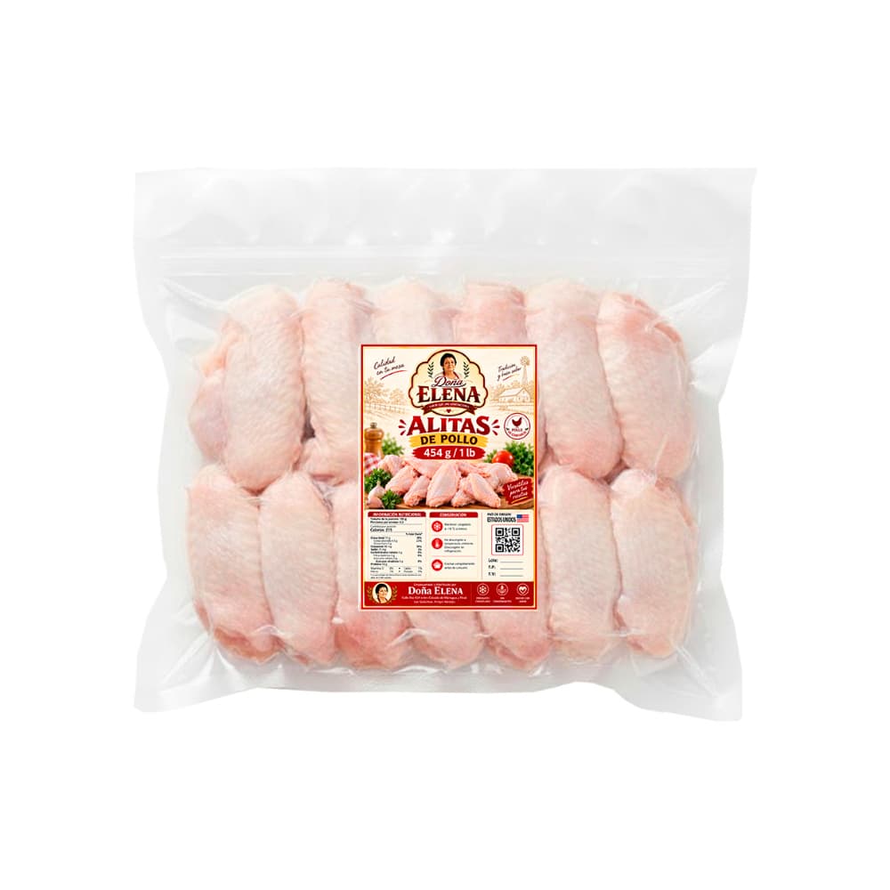 Alitas de pollo Doña Elena (454 g / 1 lb)