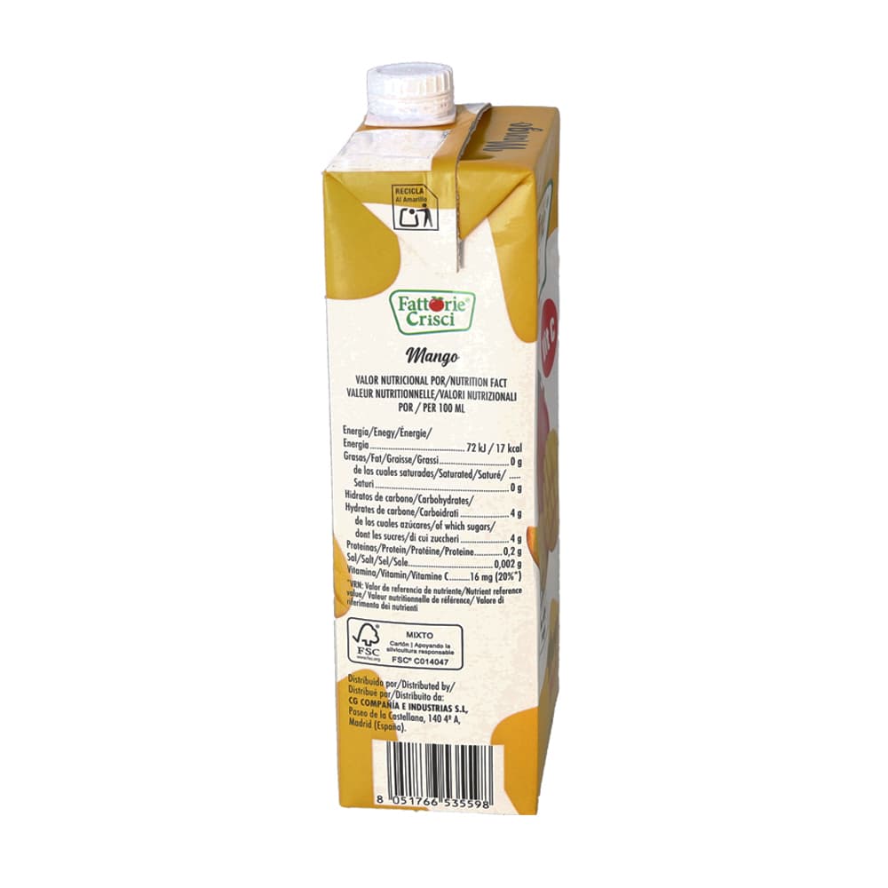 Jugo de mango Fattorie Crisci (1 L) - 3
