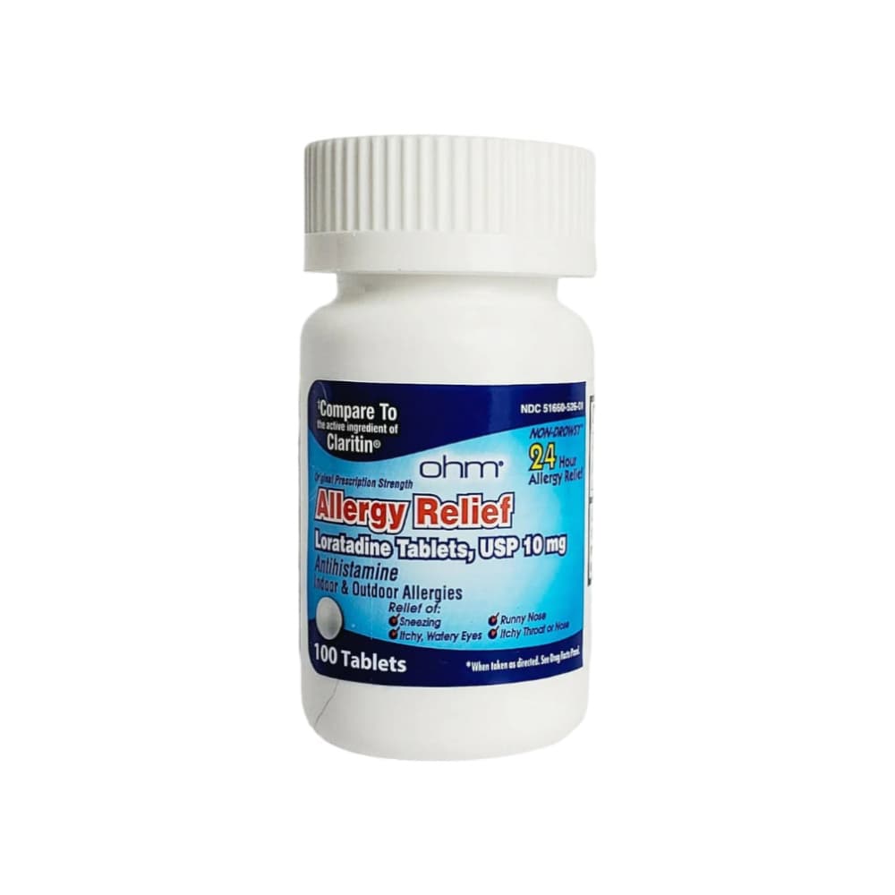 Loratadina 10 mg Ohm (100 tabletas) - 3