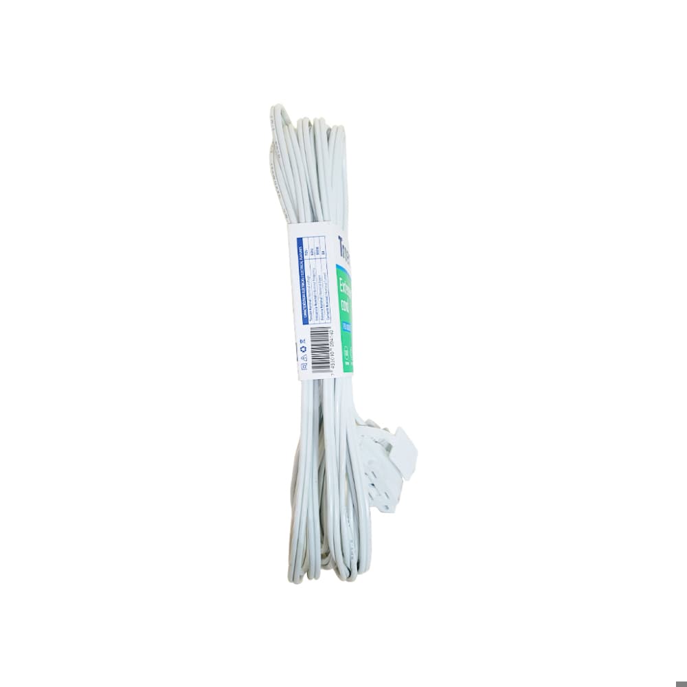 Extensión eléctrica de 6 m color blanca para interiores Troen - 7