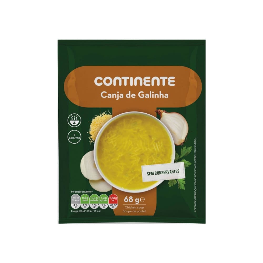 Sopa de pollo Continente (68 g / 2.4 oz)