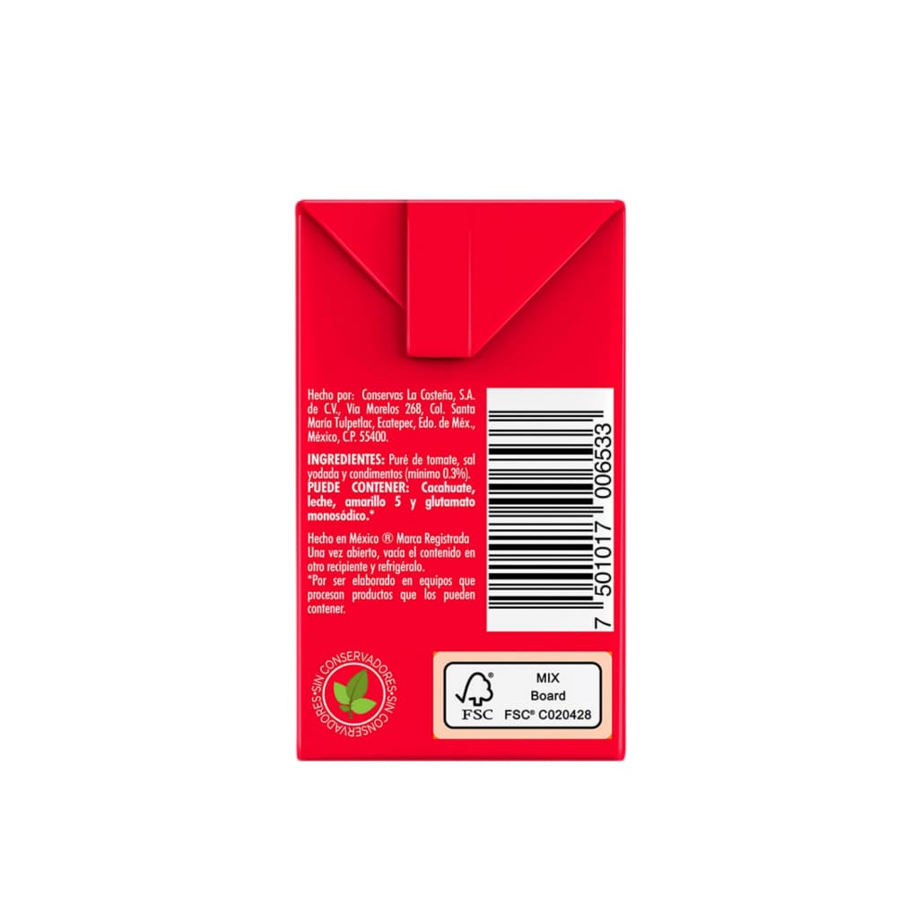 Puré de tomate condimentado La Costeña (150 g / 5.29 oz) - 3