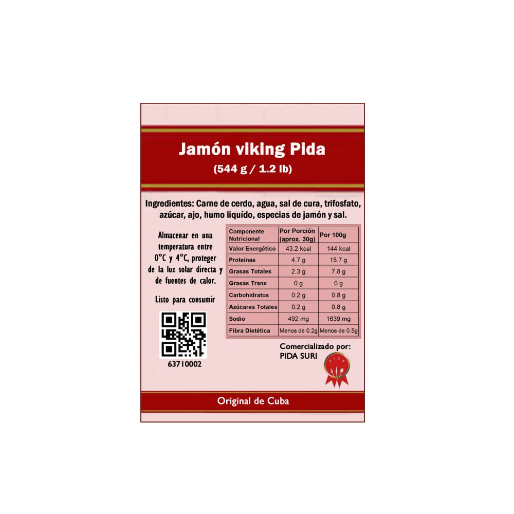 Jamón viking Pida (544 g / 1.2 lb) - 3