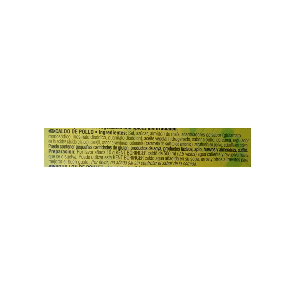 Cuadritos de caldo sabor a pollo Kent Boringer (120 g / 4.23 oz) - 4