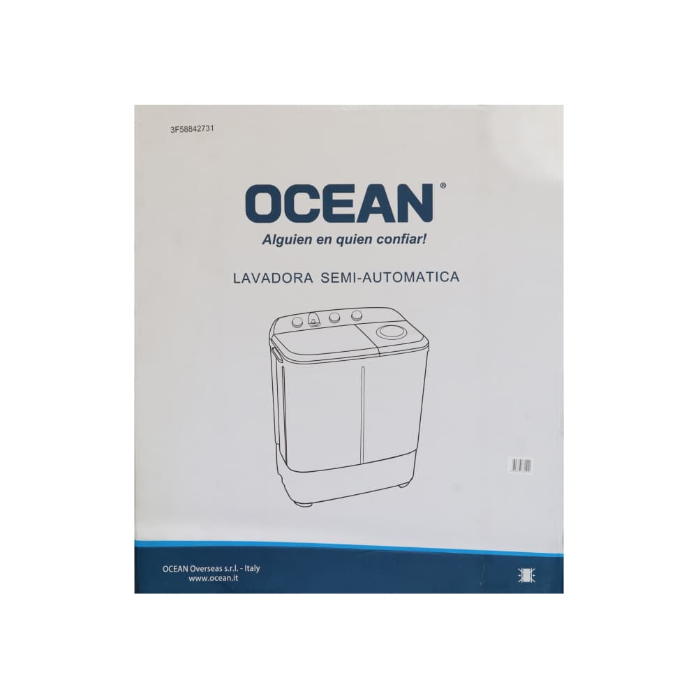 Lavadora semiautomática de doble tina 6 kg color blanco Ocean TTC-2062 - 5