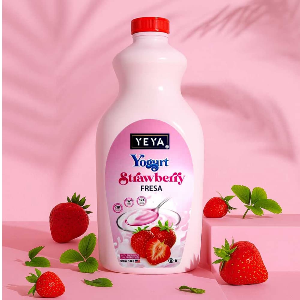 Yogurt de fresa con probióticos YEYA (1.54 L) - 4