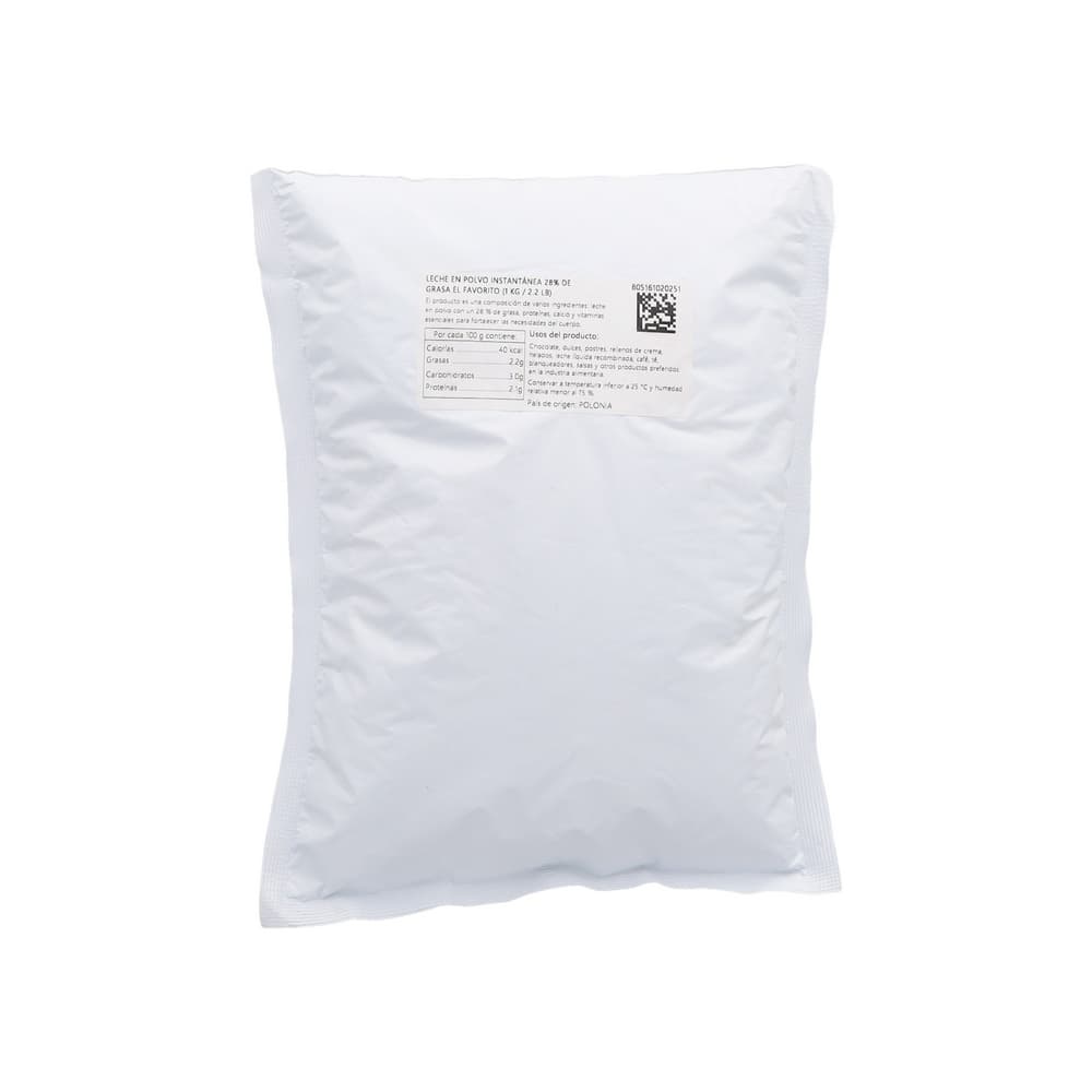 Leche en polvo instantánea 28% de grasa El Favorito (1 kg / 2.20 lb) - 5