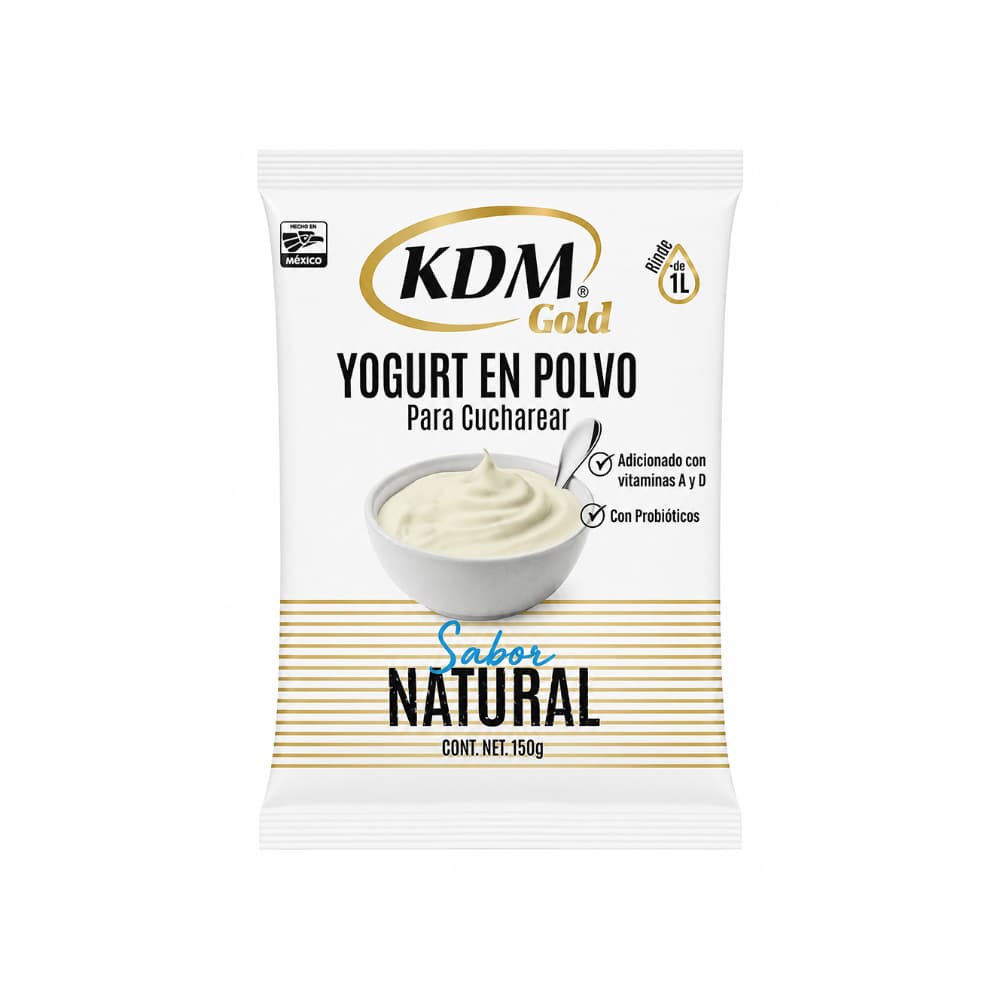 Yogurt en polvo para cucharear sabor natural KDM Gold (150 g / 5.29 oz)