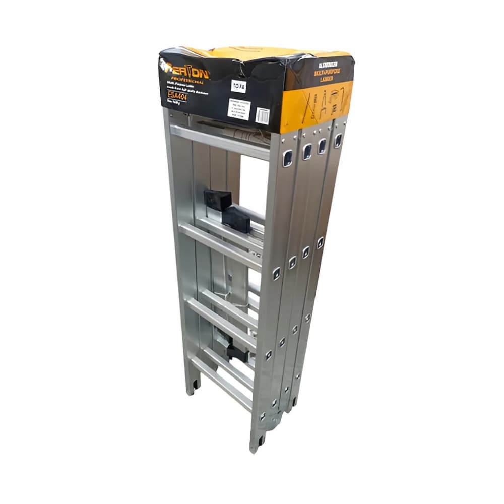 Escalera multifuncional de aluminio reforzado de 4 secciones - 4