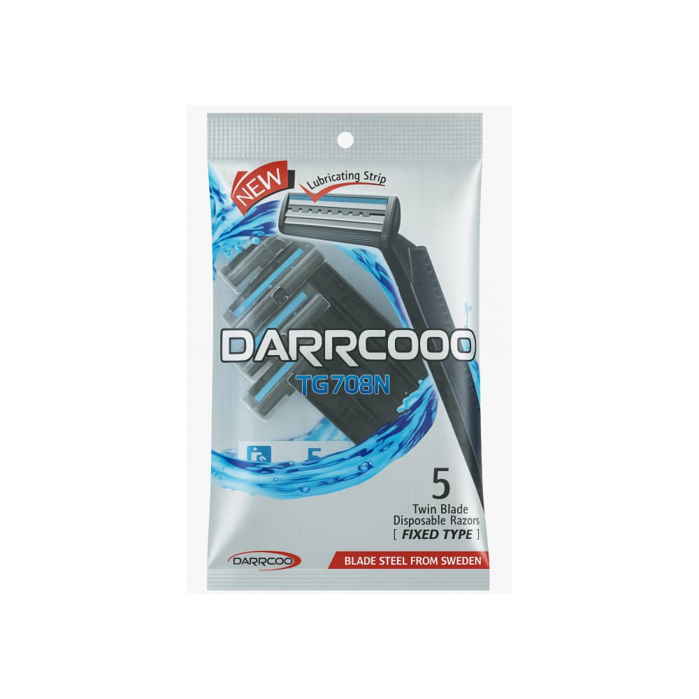 Maquinillas de afeitar desechables de doble hoja Darrcoo TG708N (5 U)