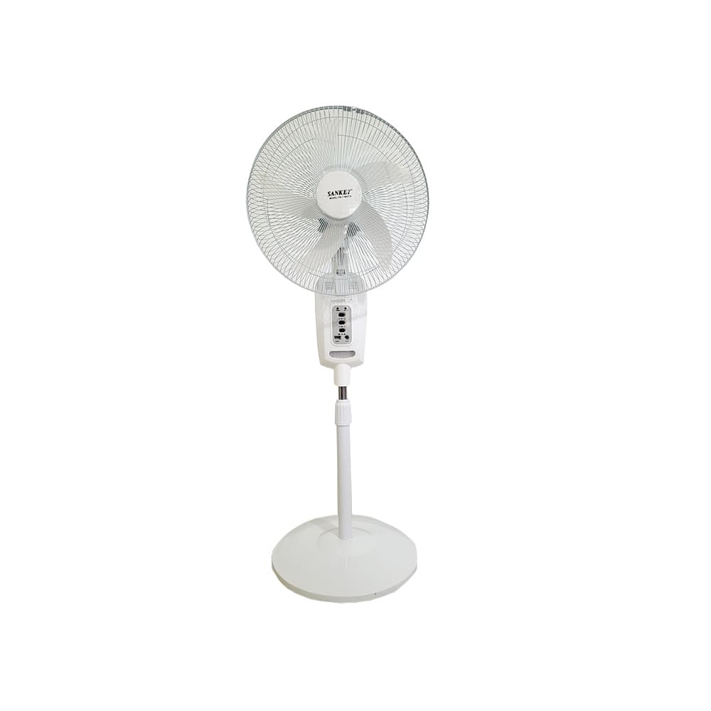 Ventilador recargable de pedestal de 16" con lámpara integrada Sankey FN-17BAT10