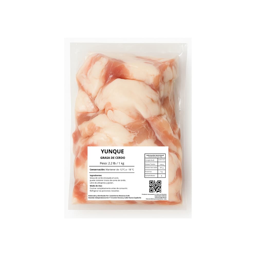 Grasa de cerdo Yunque (1 kg / 2.2 lb) - 3