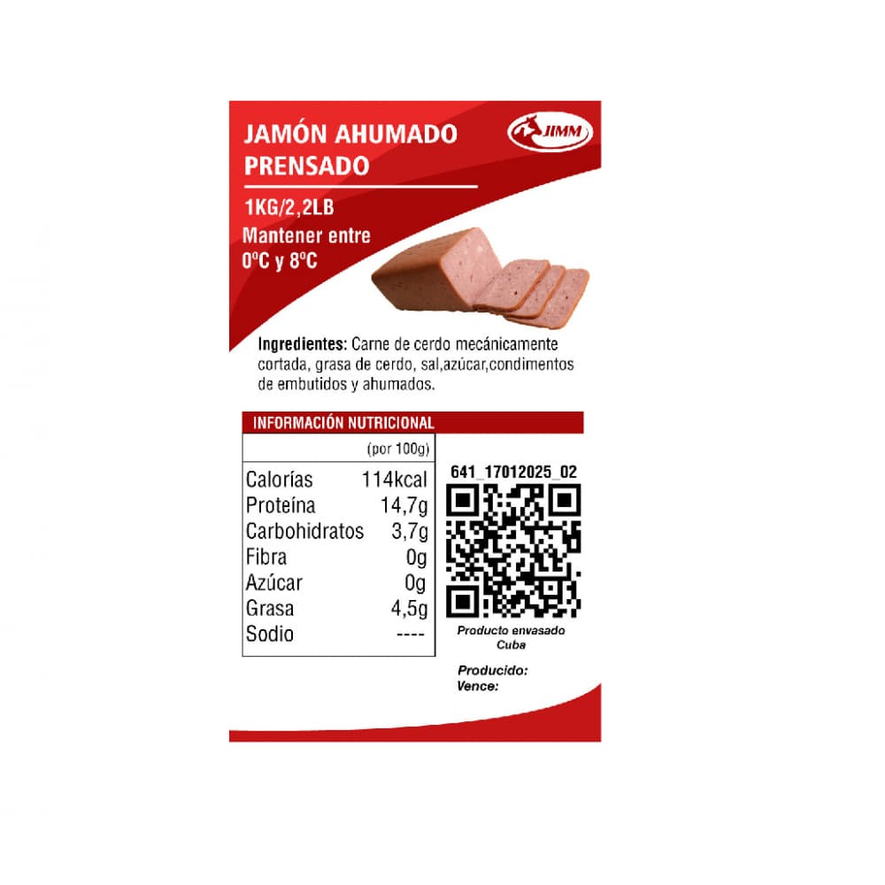 Jamón ahumado prensado Jimm (1 kg / 2.2 lb) - 3