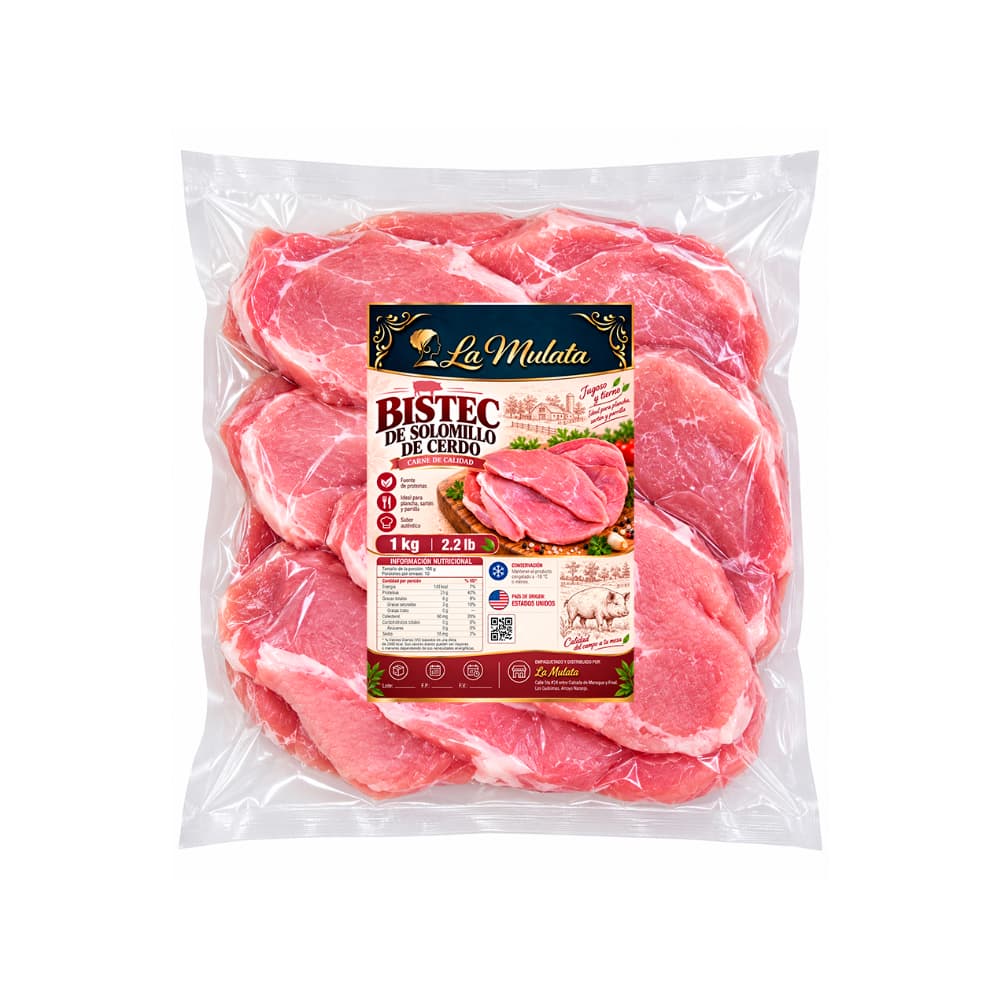 Bistec de solomillo de cerdo La Mulata (1 kg / 2.2 lb)
