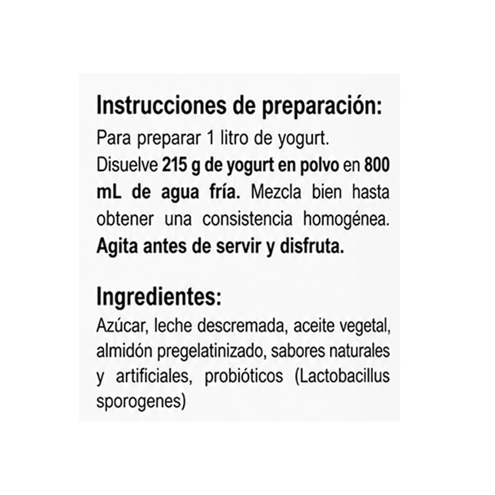 Yogurt bebible en polvo sabor fresa KDM Gold (215 g / 7.58 oz) - 3