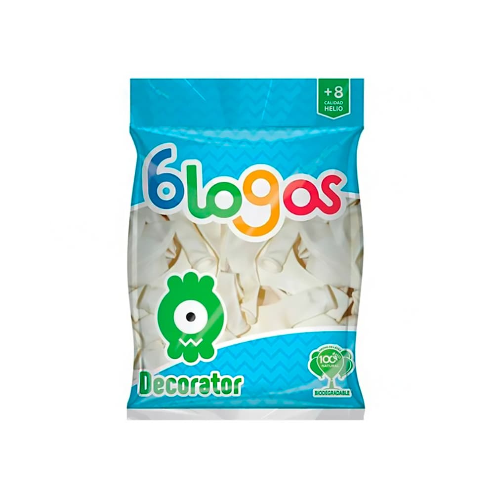 Paquete de globos blanco nieve Blogos Decorator (30 U) - 3