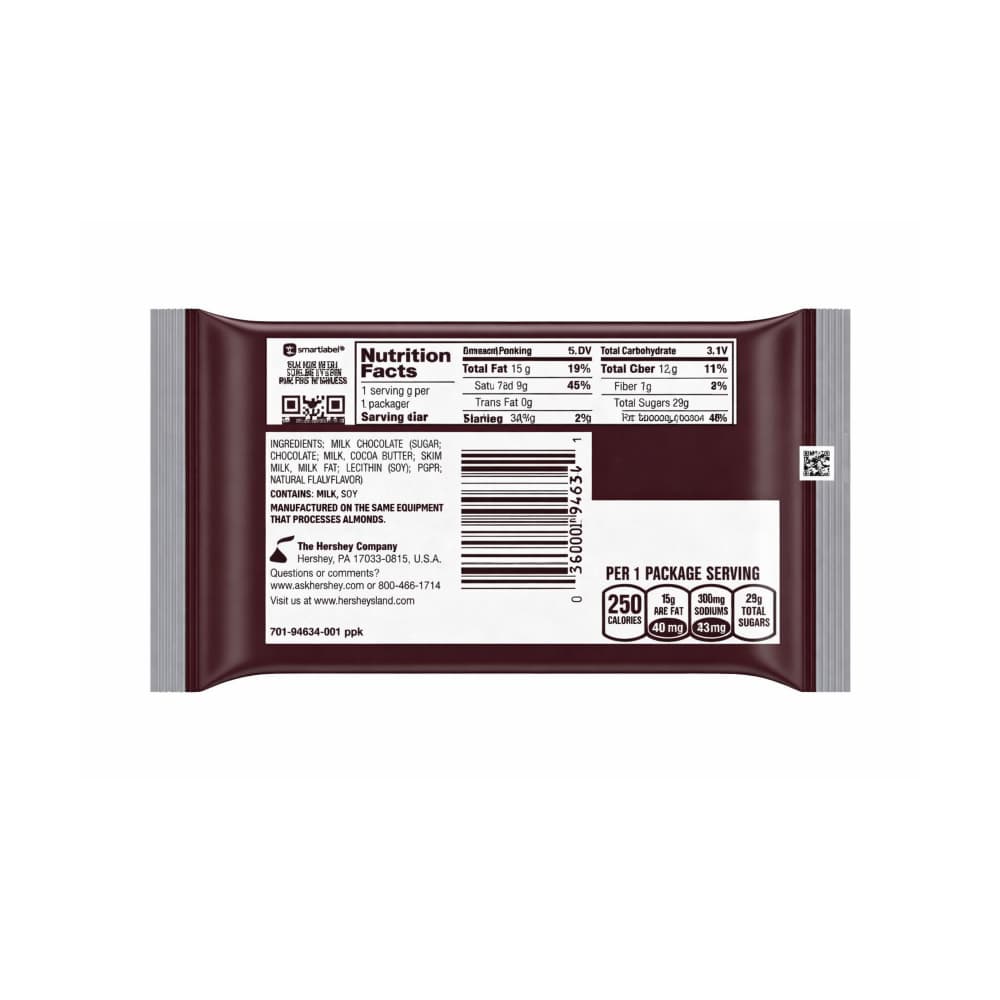 Barras de chocolate con leche tamaño snack Hershey's (4 x 12 g) - 2