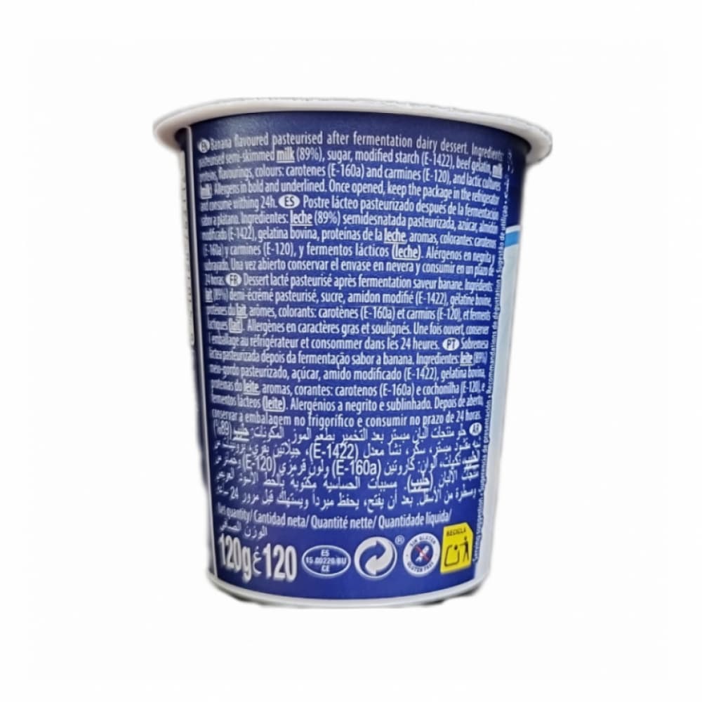 Yogurt sabor plátano Original PMI (4 x 120 g / 4.23 oz) - 2