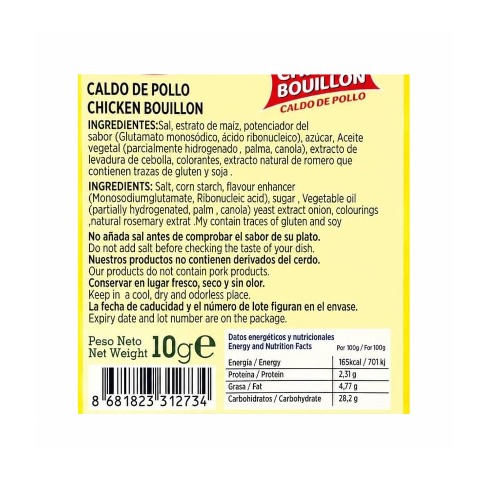 Caldo de pollo Golden Best (10 g / 0.35 oz) - 3