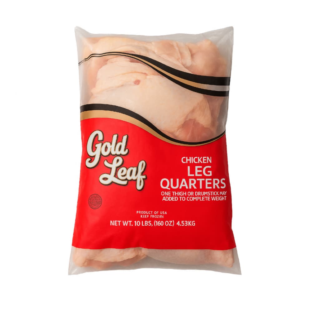 Cuartos traseros de pollo Gold Leaf (4.53 kg / 10 lb)