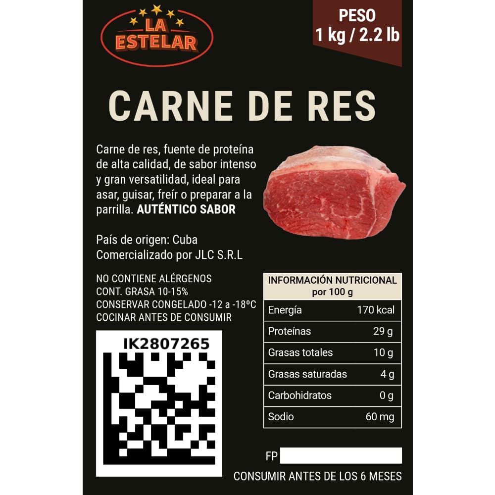 Carne de res La Estelar (1 kg / 2.2 lb) - 2