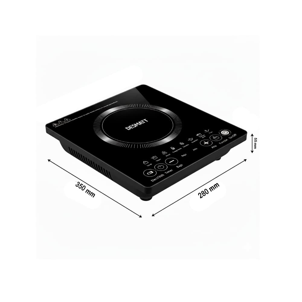 Cocina de inducción negra Desmatt CDI-130 - 3