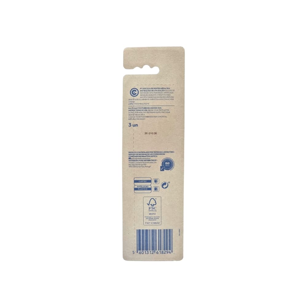 Cepillo de dientes de dureza media FreshStart (3 U) - 2