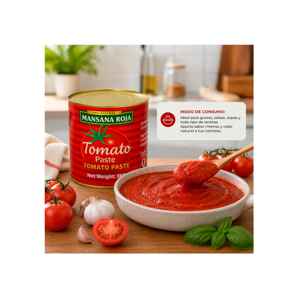 Pasta de tomate Mansana Roja (3 kg / 6.6 lb) - 4