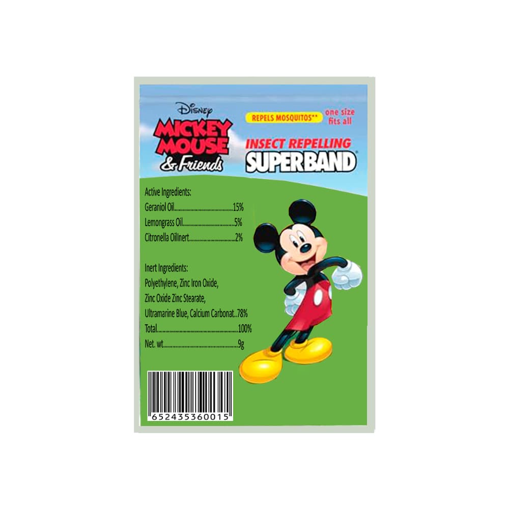 Pulsera repelente de mosquitos motivo Mickey Mouse & Friends Disney - 2