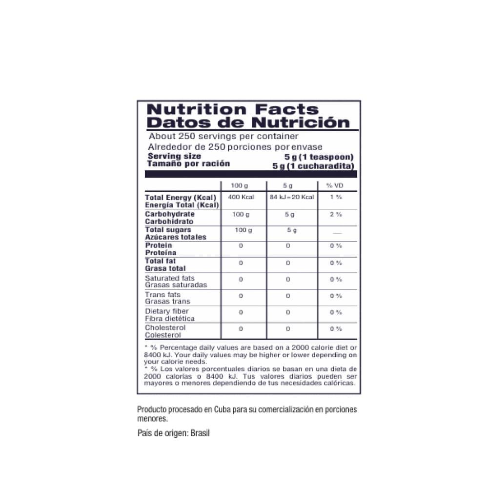 Azúcar blanca granulada Super Yu (1 kg / 2.2 lb) - 2