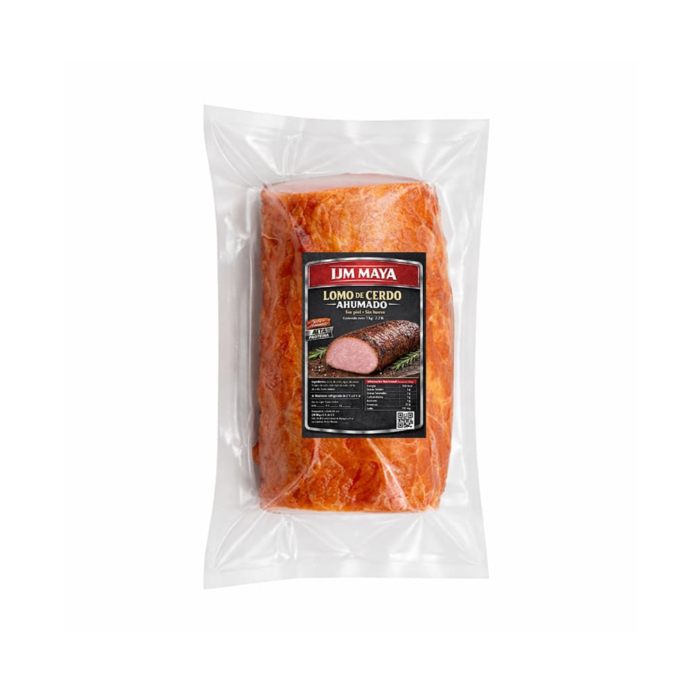 Lomo de cerdo ahumado sin piel y sin hueso IJM Maya (1 kg / 2.2 lb) - 2