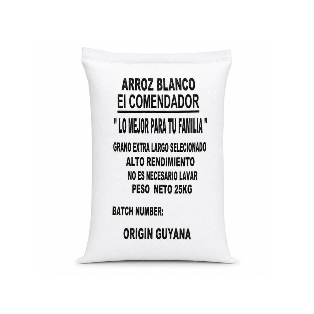 Arroz blanco de grano largo El Comendador (25 kg / 55 lb)