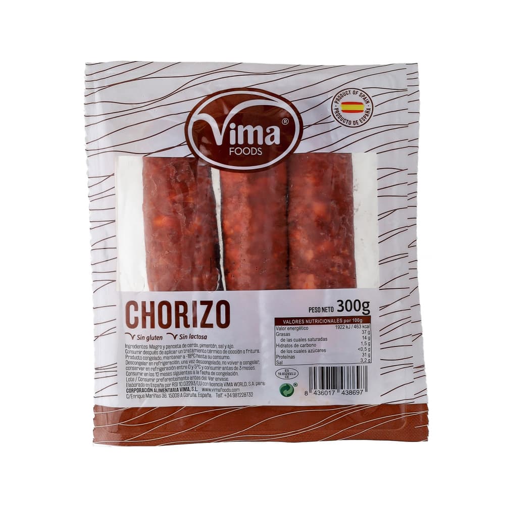Chorizo entero Vima Foods (300 g / 10.58 oz)