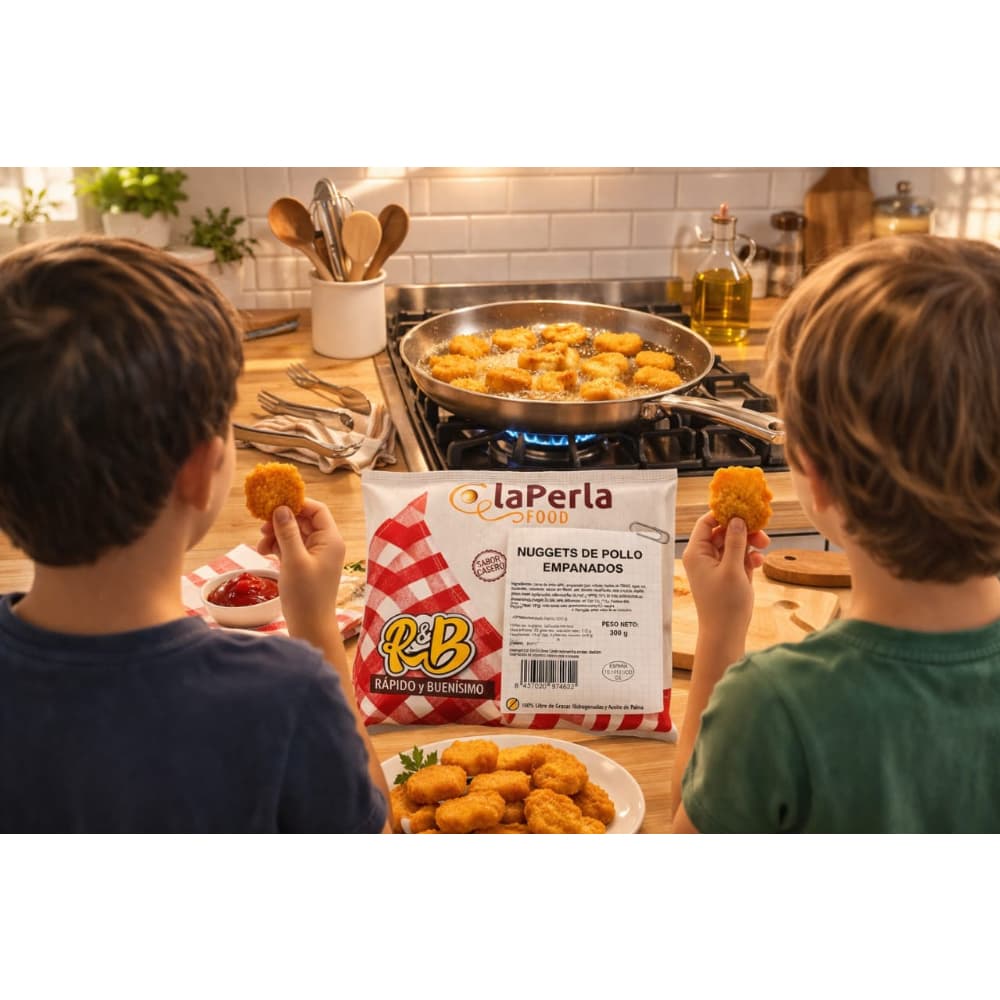 Nuggets de pollo empanados La Perla Food (300 g / 10.58 oz) - 4