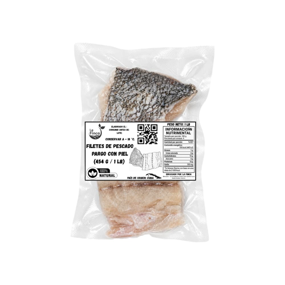 Filetes de pescado pargo con piel La Finca (454 g / 1 lb) - 4