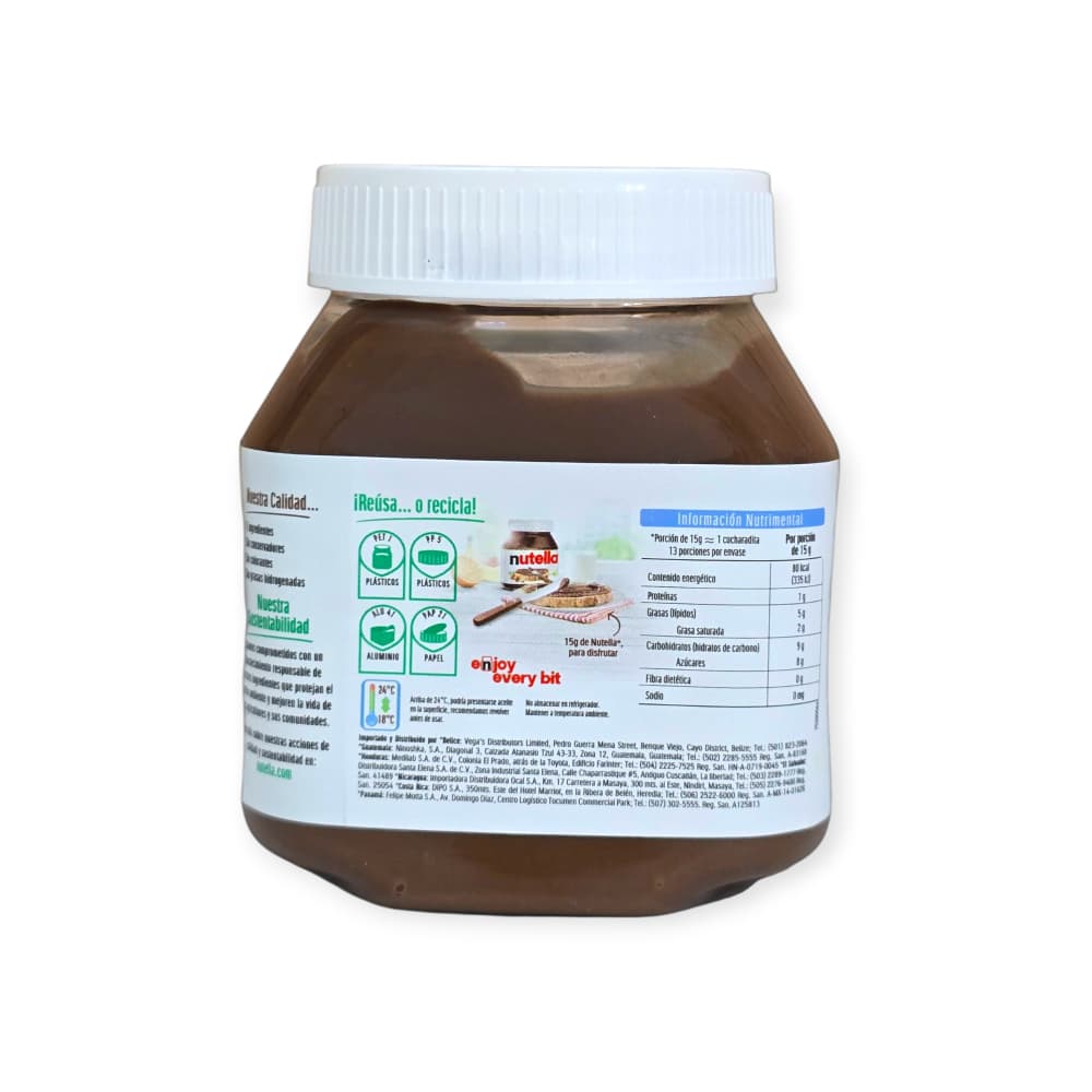 Crema de avellanas con cacao Nutella Ferrero (200 g / 7.05 oz) - 2