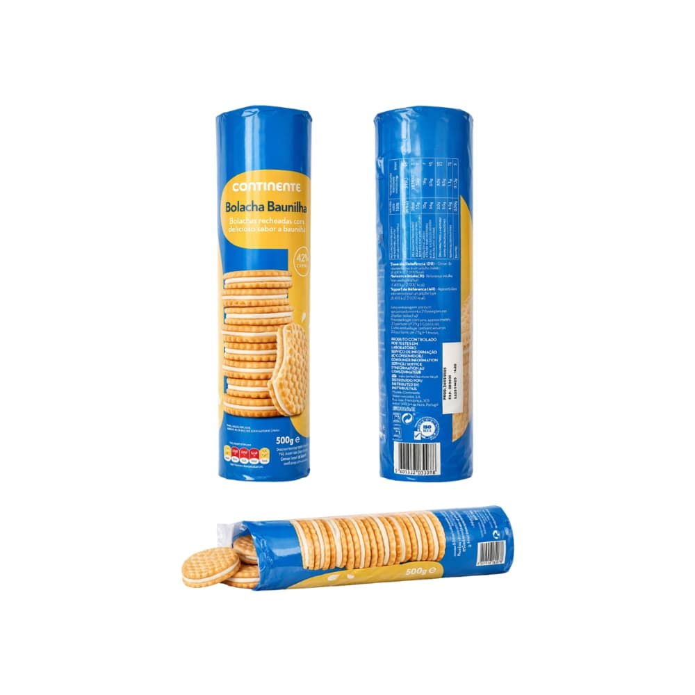 Galletas con relleno de vainilla Continente (500 g / 17.6 oz) - 2