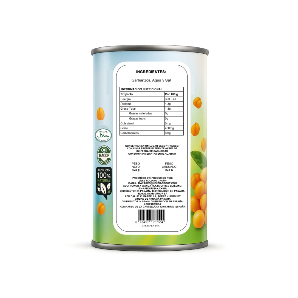 Garbanzos en salmuera Sabrosísimo (425 g / 15 oz) - 2