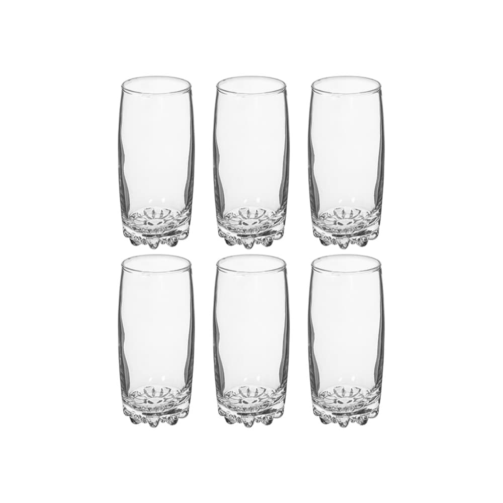 Juego de 6 vasos cristal agua Roma 280 ml Alessandro