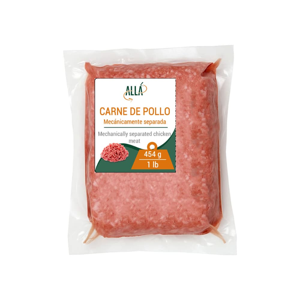 Carne de pollo mecánicamente separada ALLÁ (454 g / 1 lb)