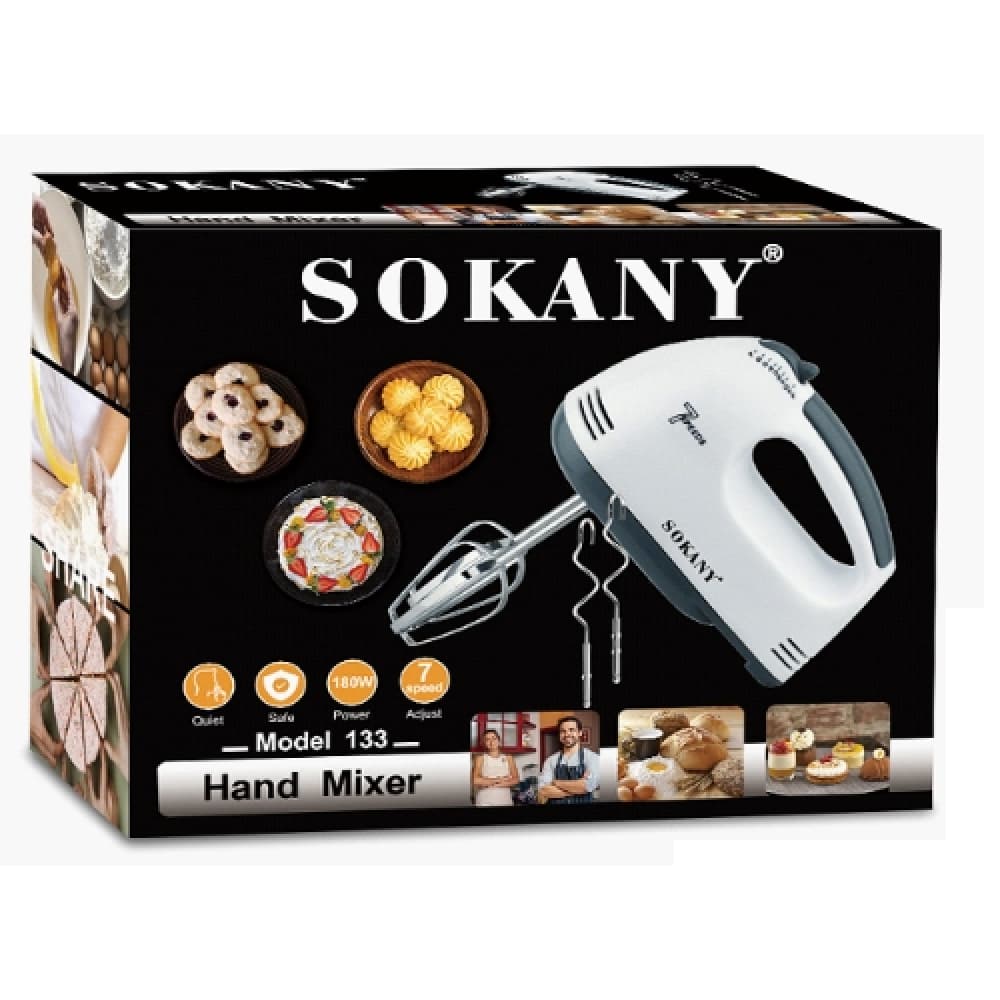 Mezcladora de mano con accesorios Sokany SK-0133 - 2