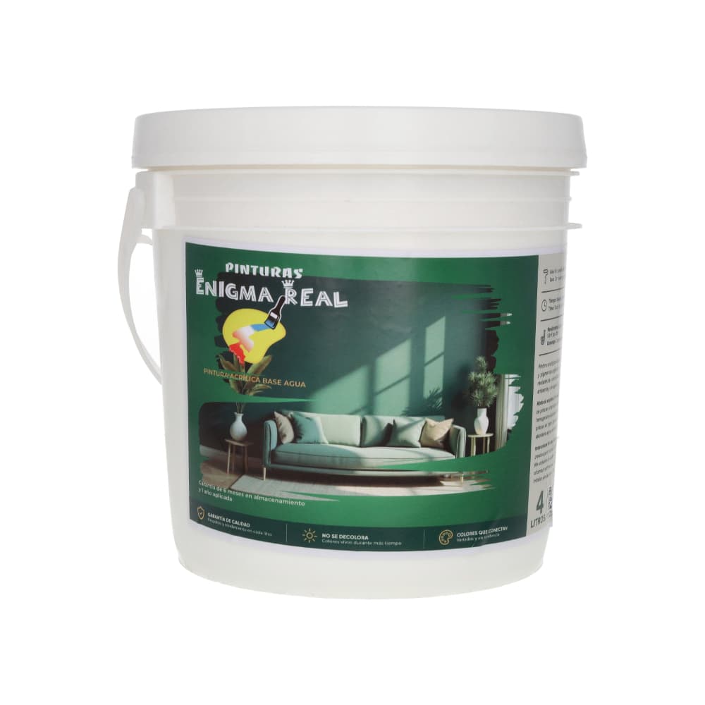 Pintura Acrílica Blanca Enigma Real (4 L)