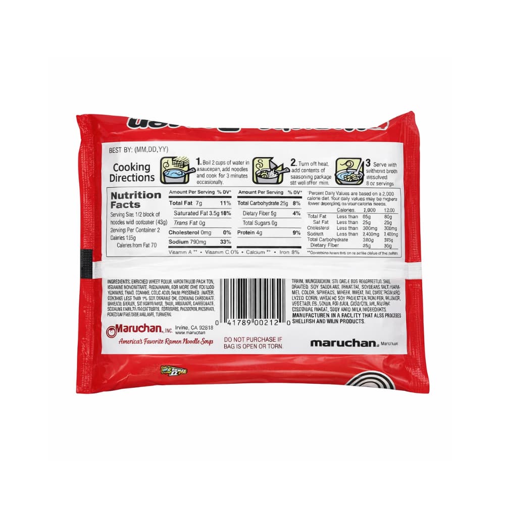 Sopa instantánea de fideos sabor carne de res Maruchan (85 g / 2.99 oz) - 2