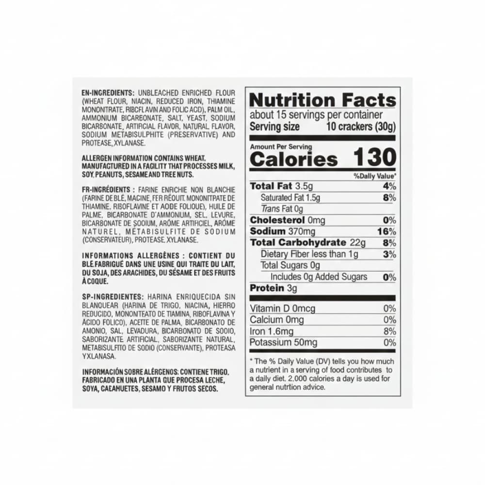Galletas saladas Victoria Garden (454 g / 16 oz) - 2