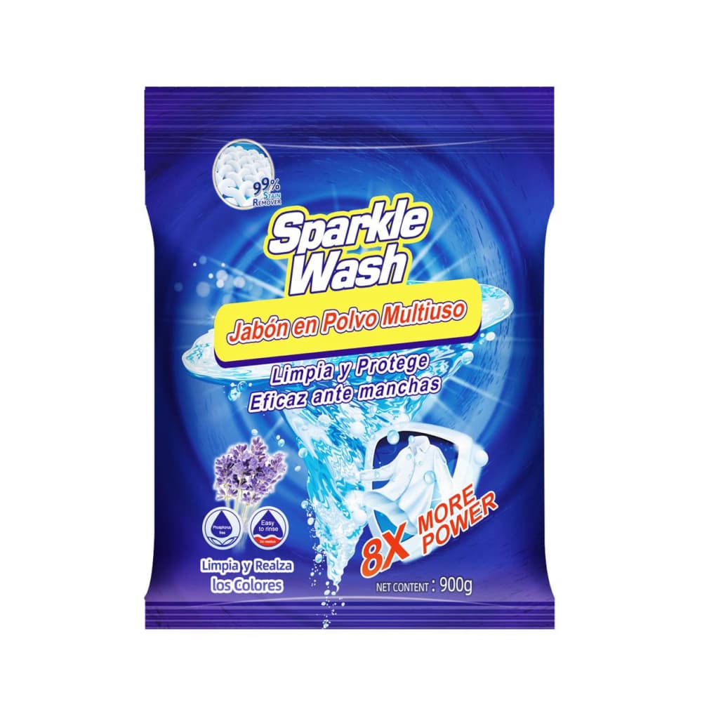 Detergente en polvo Sparkle Wash (900 g / 1.98 lb)